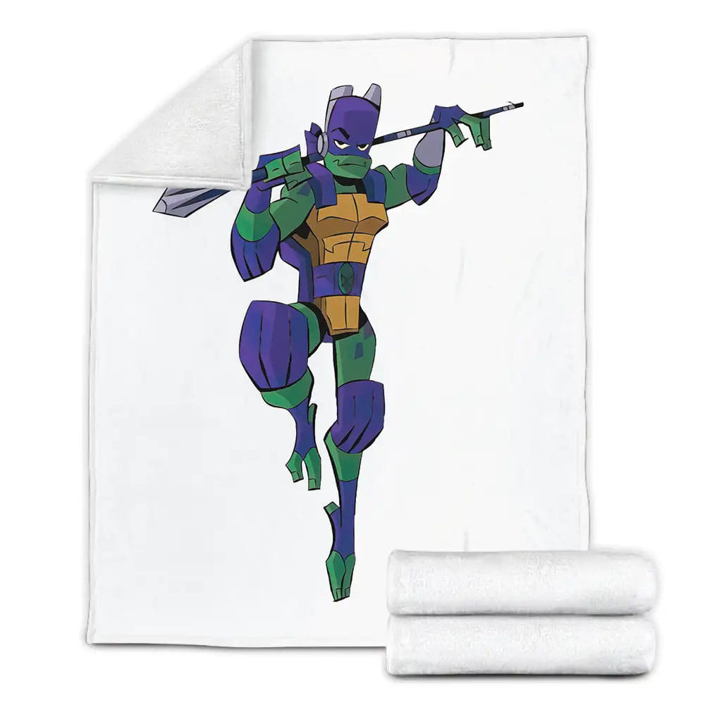Rise Of The Teenage Mutant Ninja Turtles Donnie Solo Image Fleece Blanket Perfect 