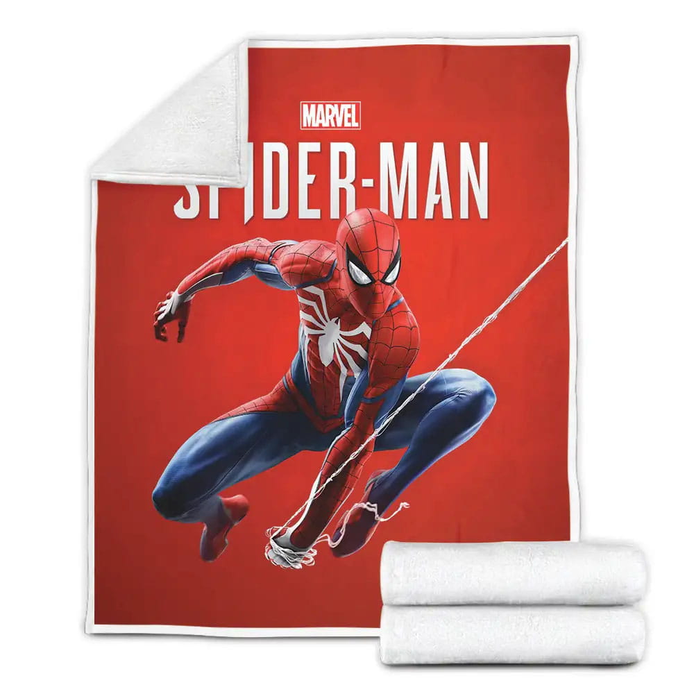 Marvels Spider Man Web Shootings Fleece Blanket Gift For Christmas Thanksgiving Halloween