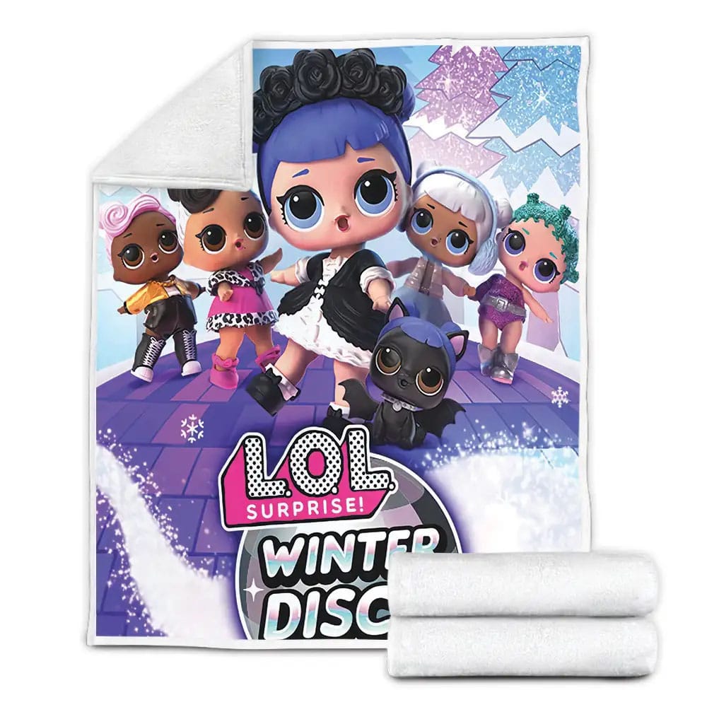 Lol Surprise! Winter Disco Fleece Blanket Gift For Birthday Halloween Christmas Thanksgiving