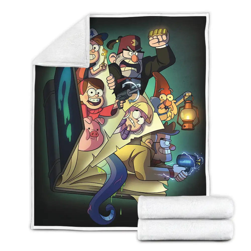 Gravity Falls Lost Legends Fleece Blanket Gift For Birthday Halloween Christmas Thanksgiving