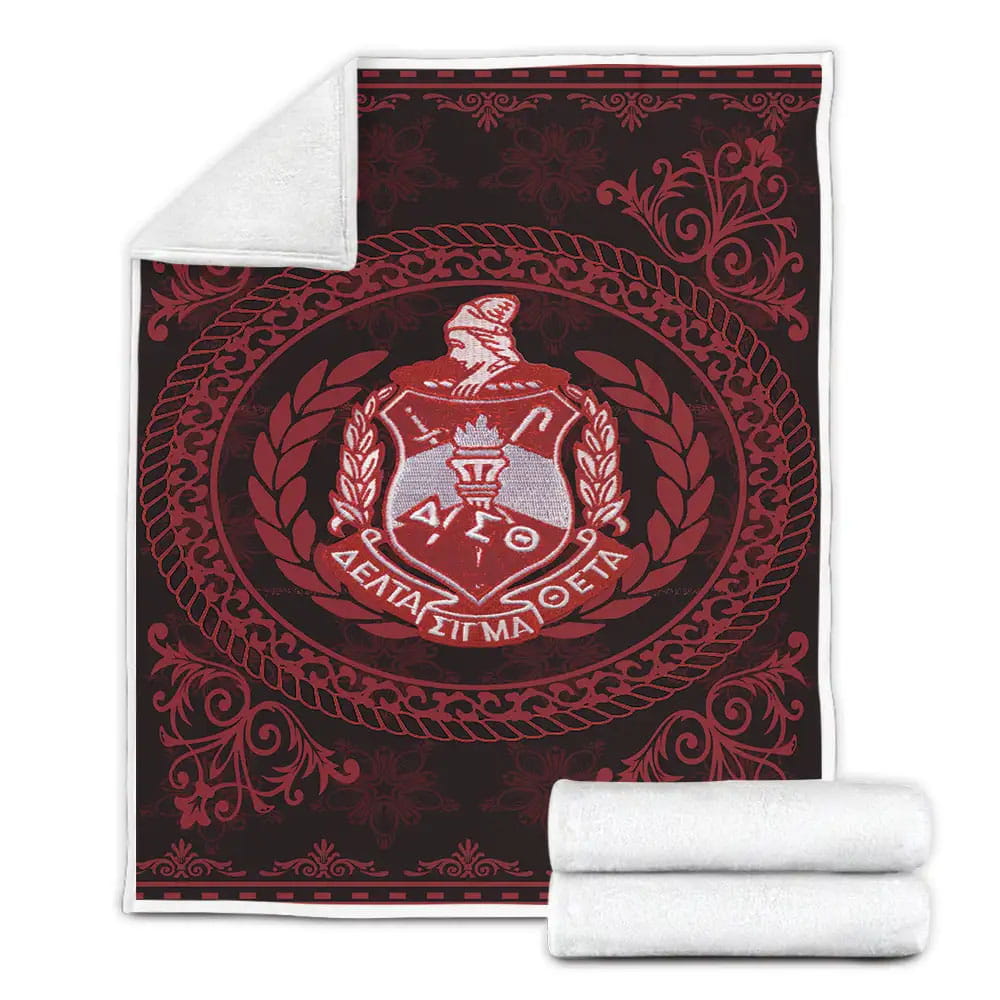 Delta Sigma Theta Sorority Fleece Blanket Gift For Birthday Halloween Christmas Thanksgiving