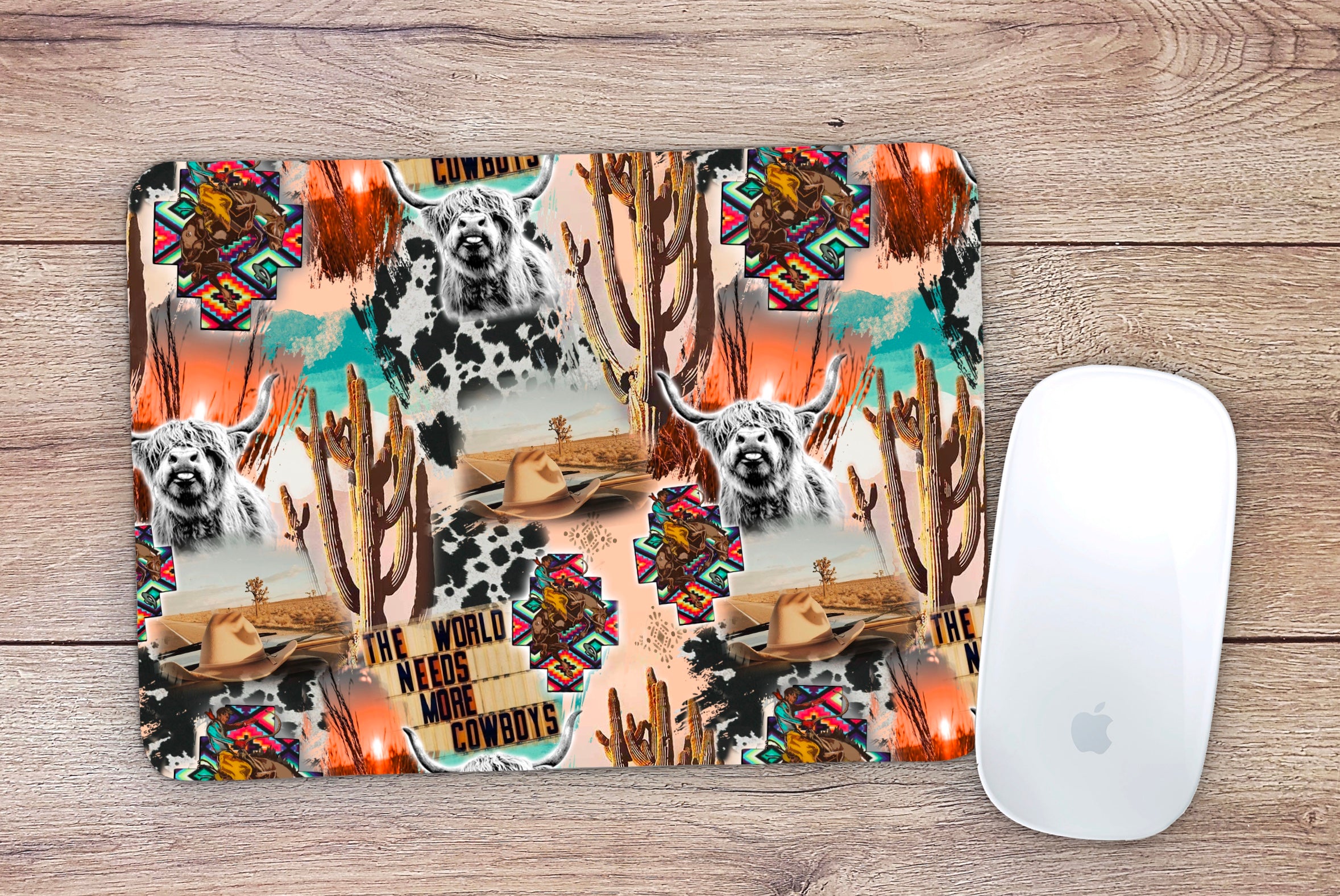 Allleftout Cowboy Vibes Mouse Pad