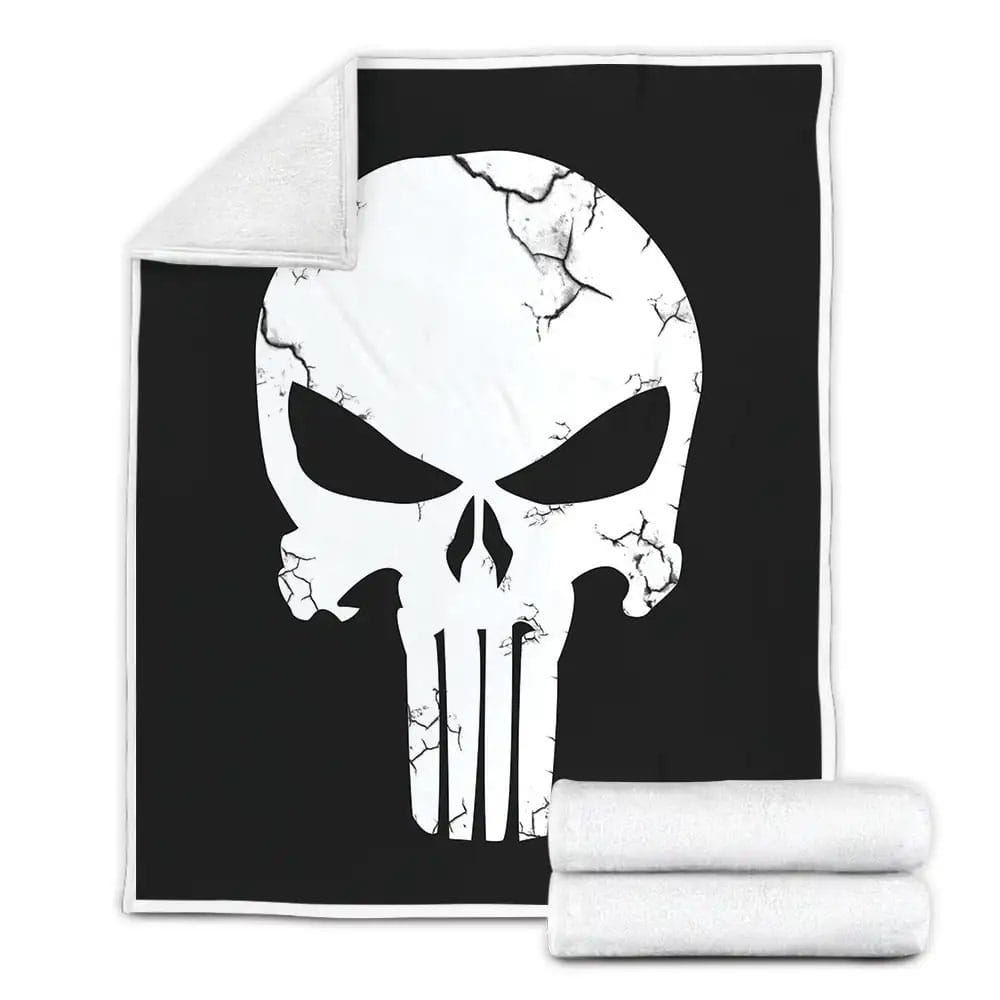 Marvel Punisher Logo Original Sin Fleece Blanket Gift For Christmas Thanksgiving Halloween