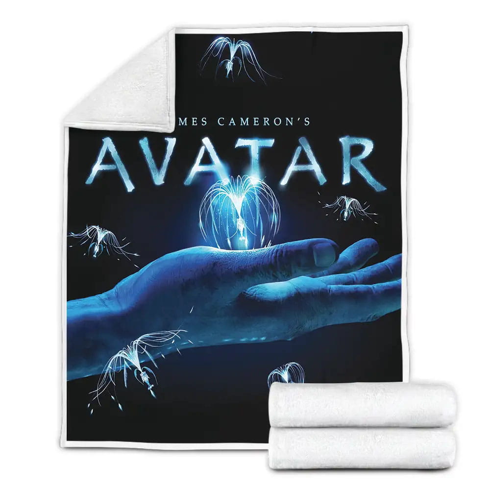 Avatar 2009 Movie Poster Fleece Blanket Gift For Birthday Halloween Christmas Thanksgiving