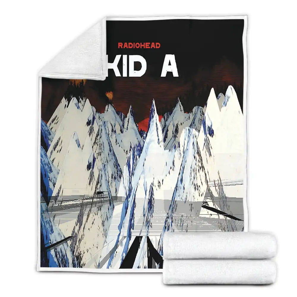 Radiohead Album Cover Kid A Fleece Blanket Gift For Birthday Halloween Christmas Thanksgiving