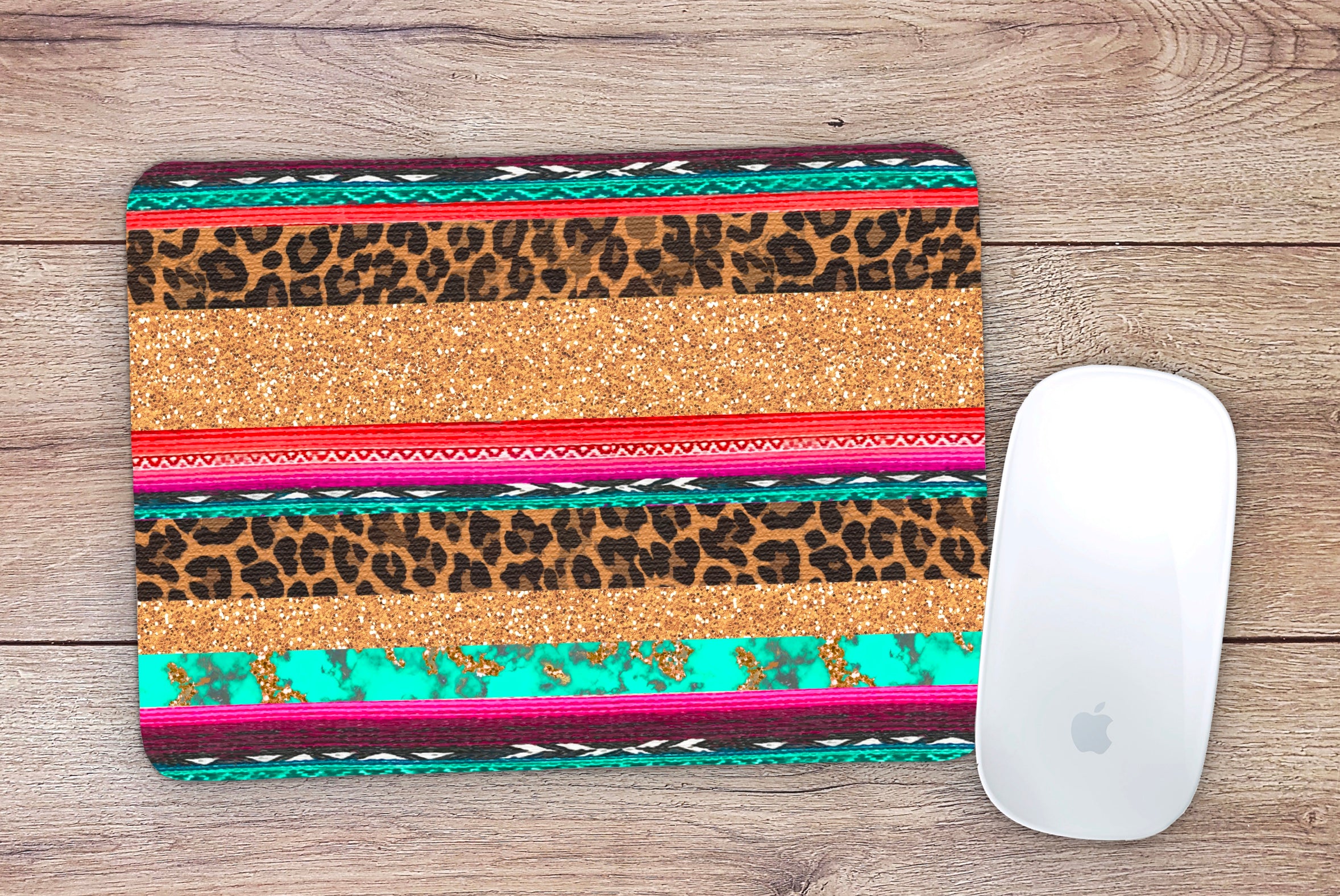 Allleftout Glitter Serape Mouse Pad