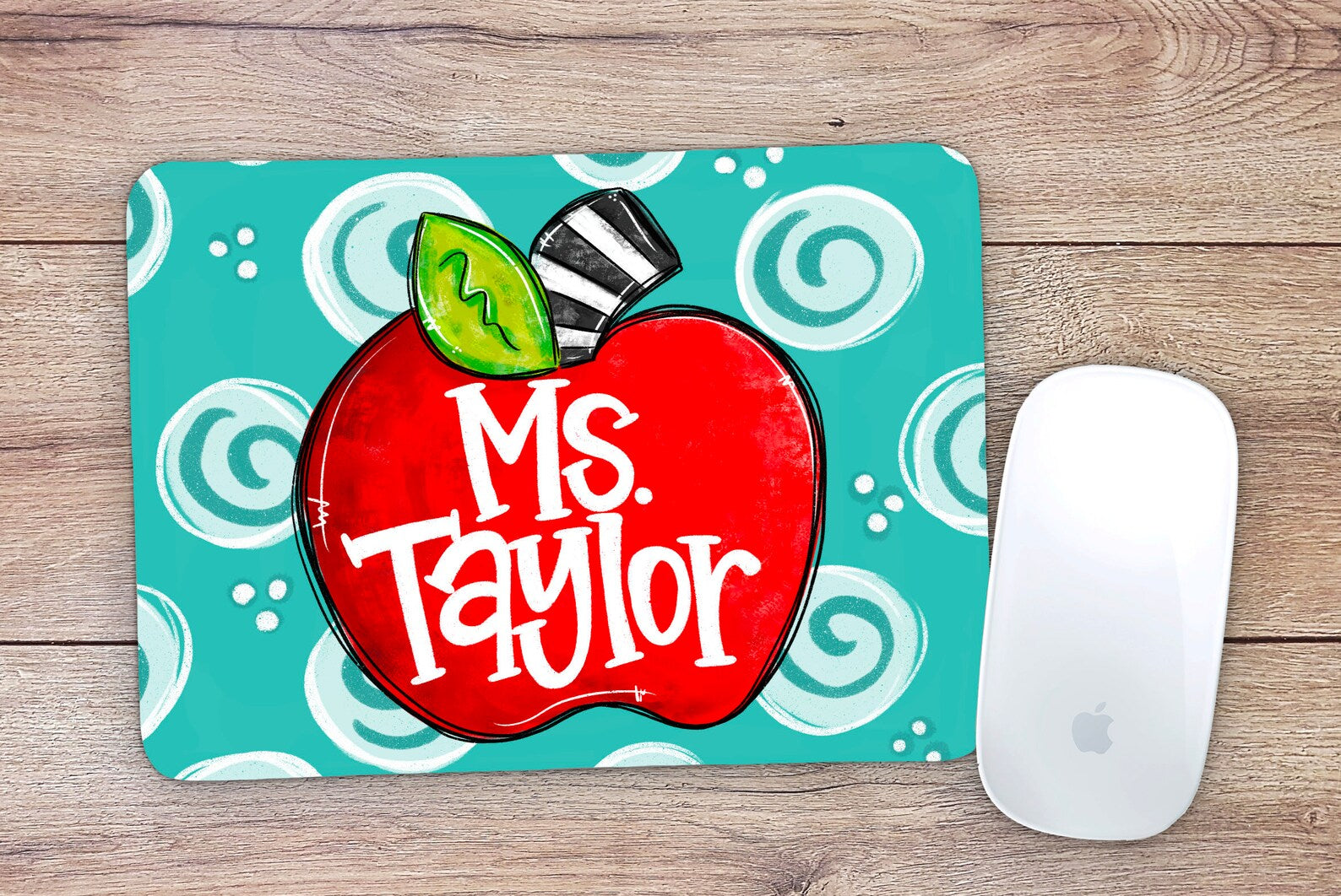 Allleftout Custom Teacher Apple Mouse Pad