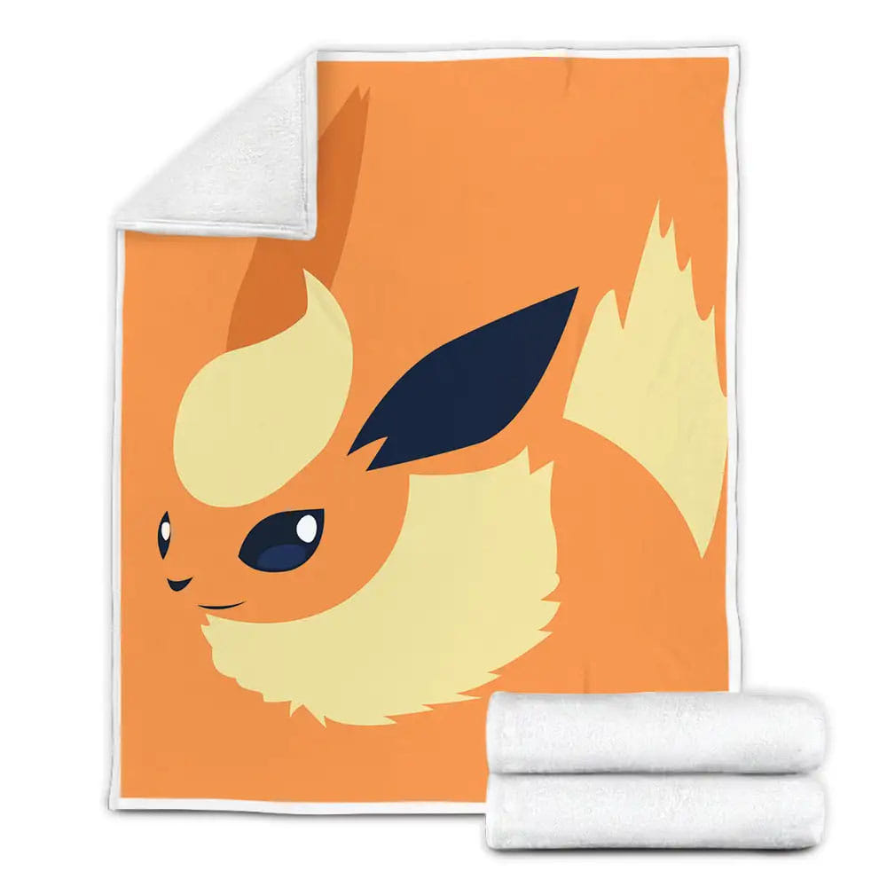 Pok?mons Eevee Illustration Fleece Blanket Gift For Birthday Halloween Christmas Thanksgiving