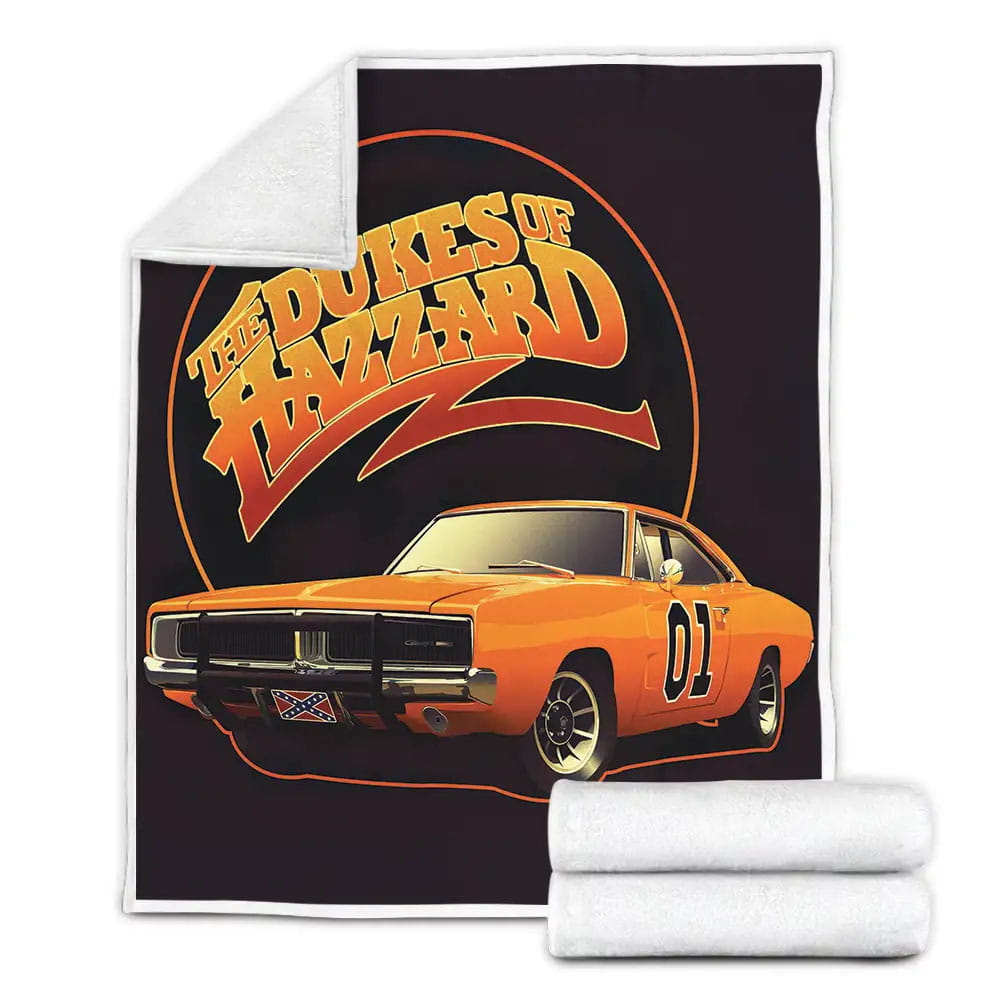 The Dukes Of Hazzard 1979-1985 Art Movie Poster Fleece Blanket Gift For Wife Husband Besties