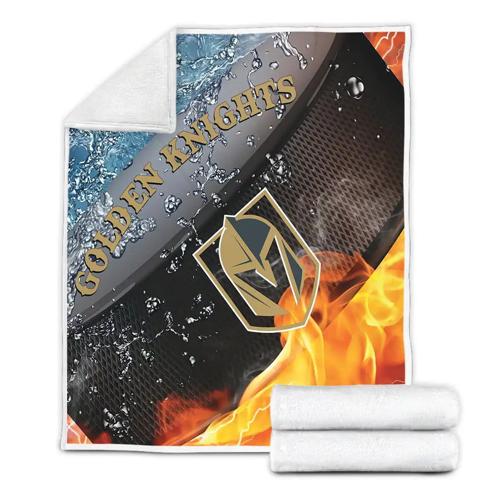 Rugby Superior Vegas Golden Knight Fleece Blanket Gift For Christmas Thanksgiving Halloween
