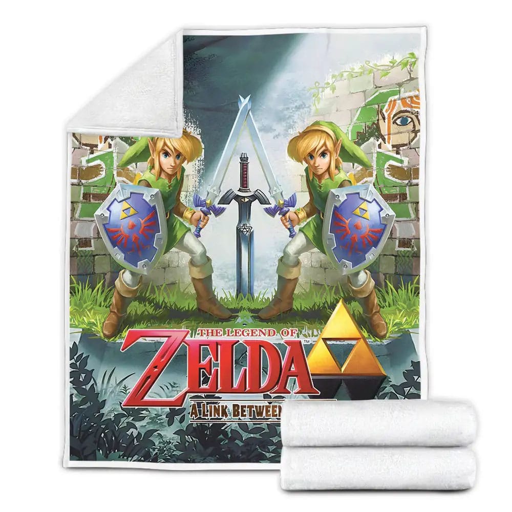 The Legend Of Zelda A Link Between Fleece Blanket Gift For Christmas Thanksgiving Halloween