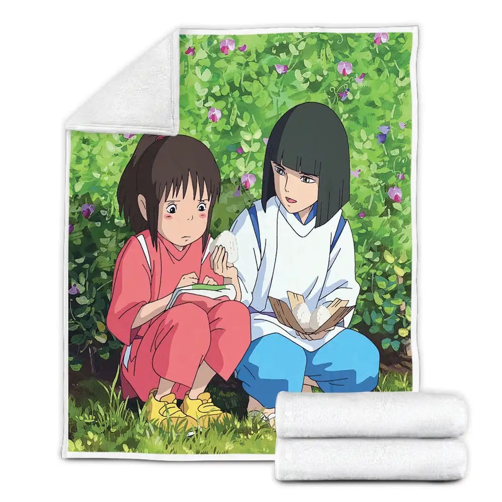 Disney Movies Spirited Away Fleece Blanket Gift For Birthday Halloween Christmas Thanksgiving