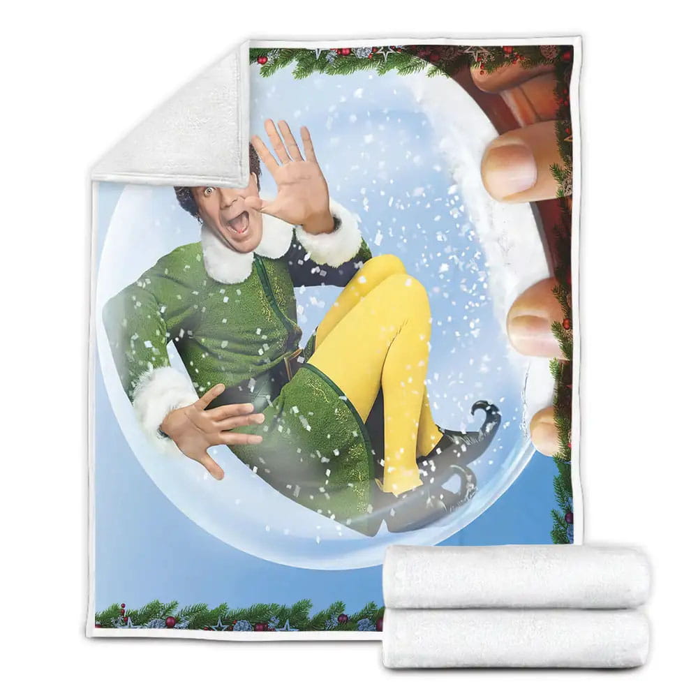 Elf 2003 Movie Christmas Posters Fleece Blanket Gift For Christmas Thanksgiving Halloween