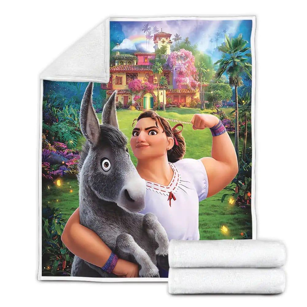 Encanto Luisa Madrigal Solo Poster Fleece Blanket Gift For Christmas Thanksgiving Halloween