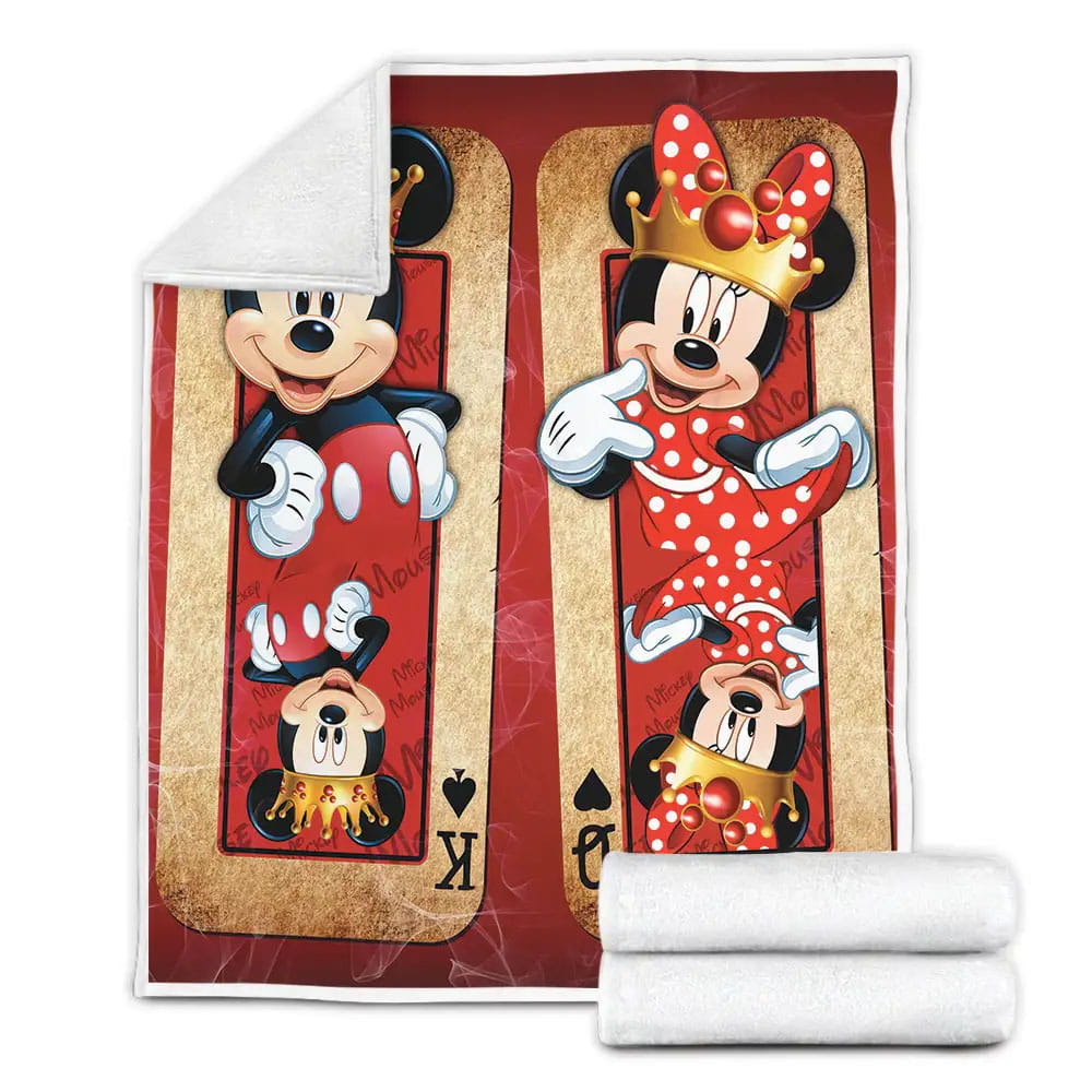 Mickey Mouse  Minnie Mouse Fleece Blanket Gift For Birthday Halloween Christmas Thanksgiving