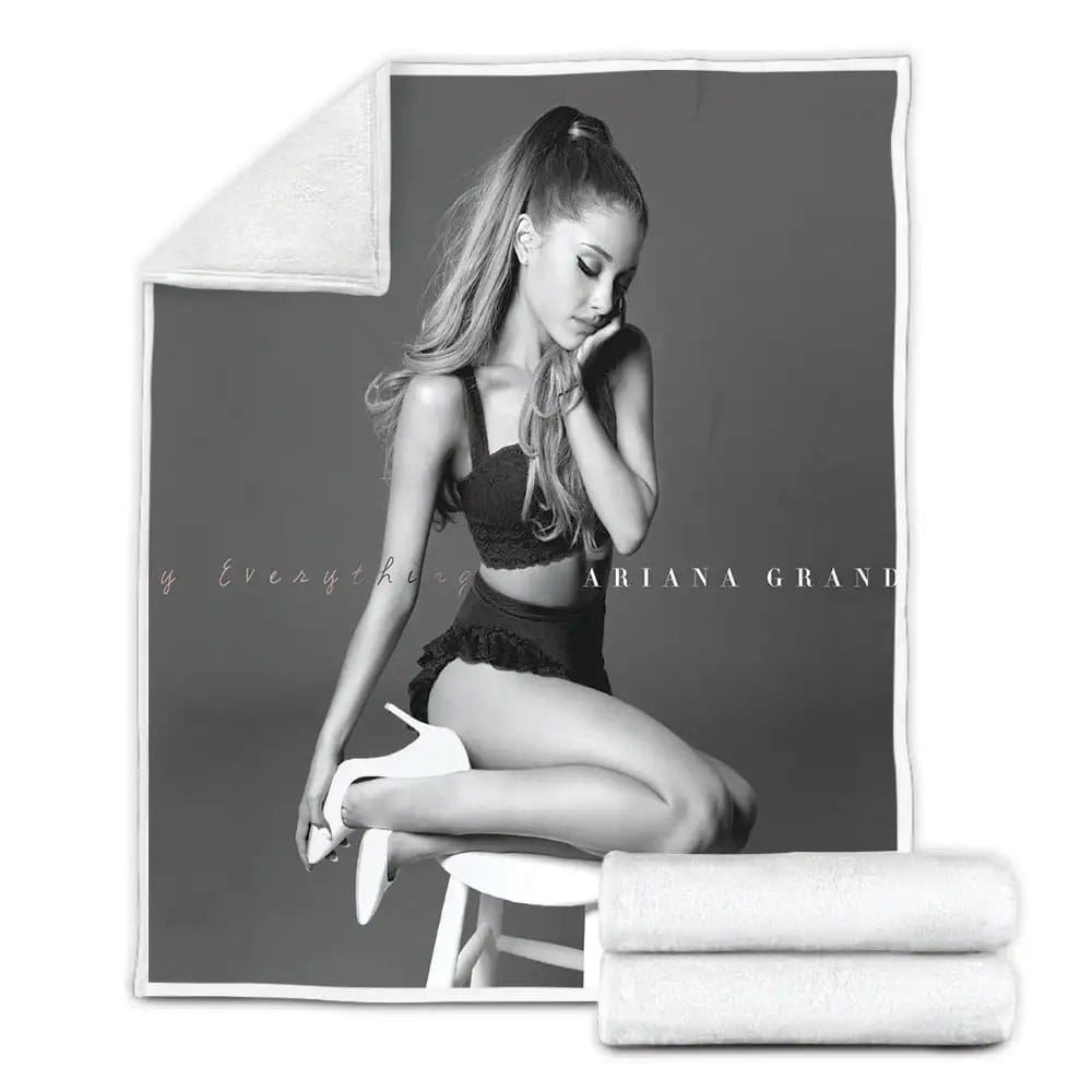 Ariana Grande My Everything Fleece Blanket Gift For Birthday Halloween Christmas Thanksgiving
