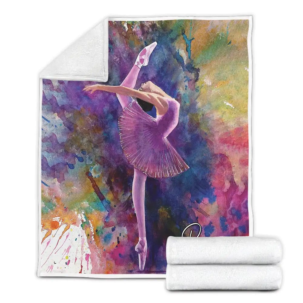 Amazing Art Ballerina Petmytshirt Fleece Blanket Gift For Christmas Thanksgiving Halloween