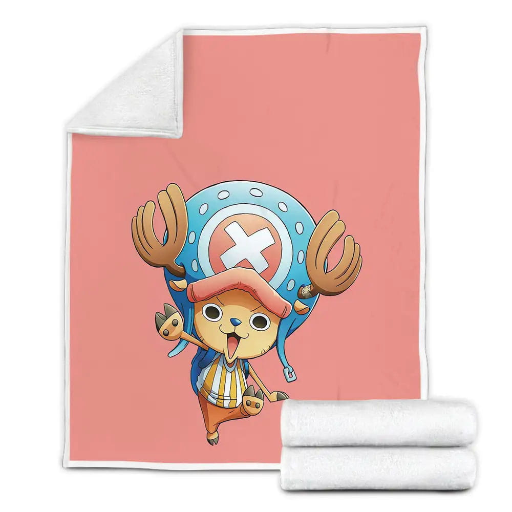 One Piece Tony Tony Chopper Fleece Blanket Gift For Birthday Halloween Christmas Thanksgiving