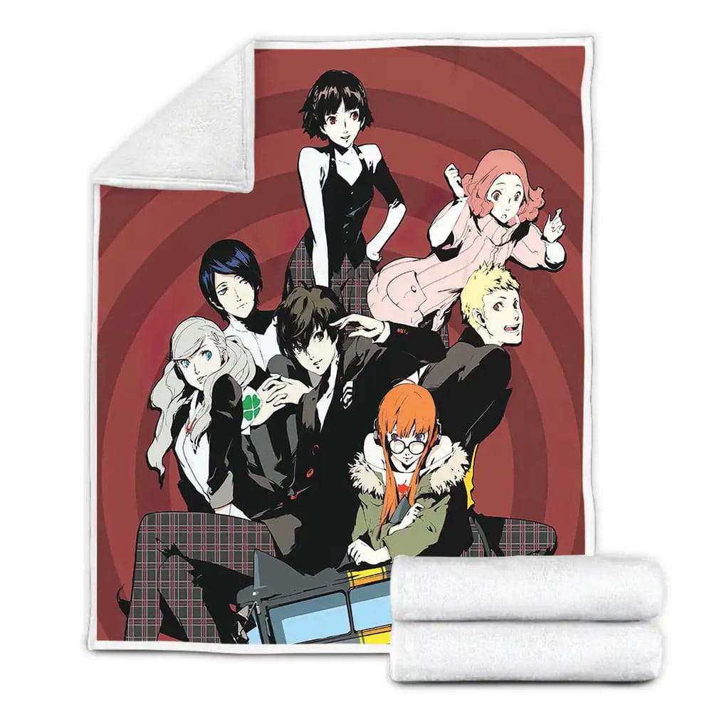 Persona 5 Phantom Thieves Of Hearts Fleece Blanket Gift For Christmas Thanksgiving Halloween