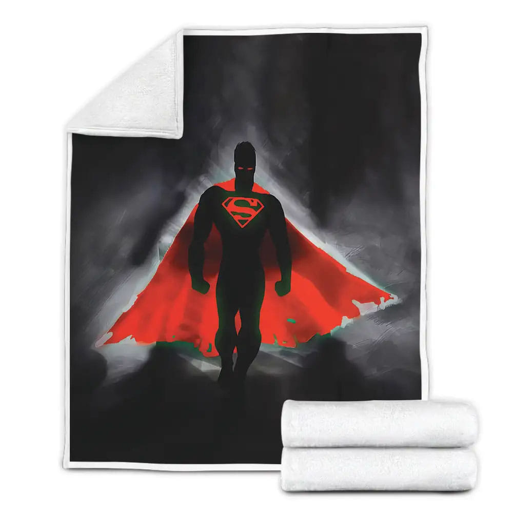 Superman DC Comics Dark Hero Fleece Blanket Gift For Birthday Halloween Christmas Thanksgiving
