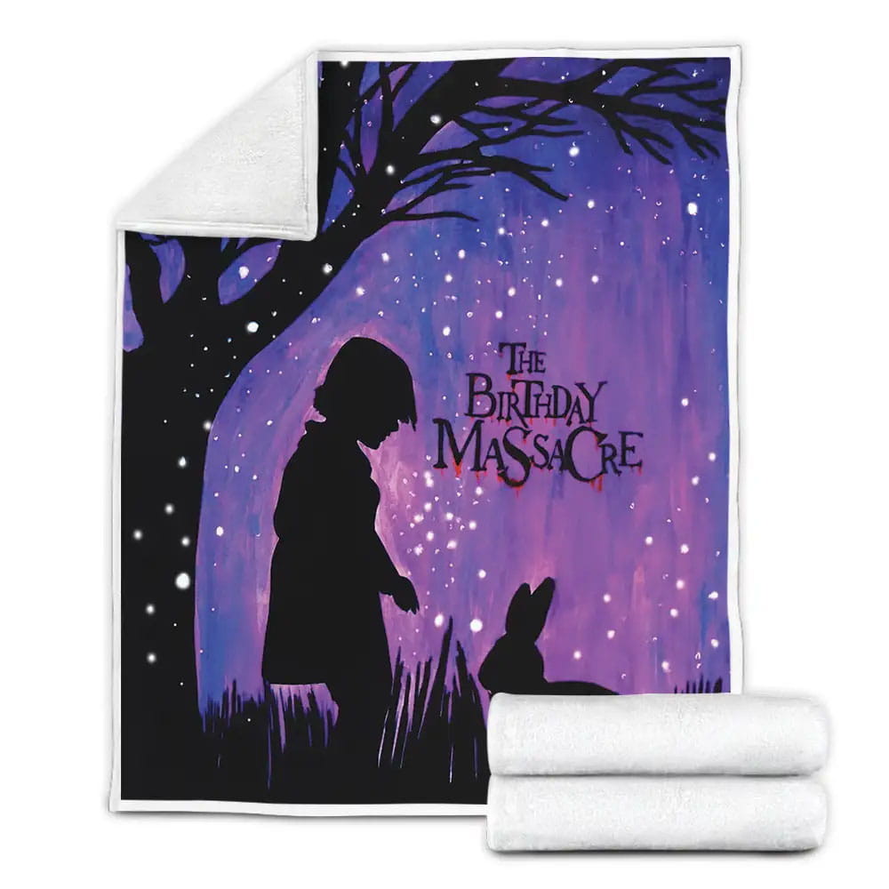 The Birthday Massacre Band The Tree Fleece Blanket Gift For Christmas Thanksgiving Halloween