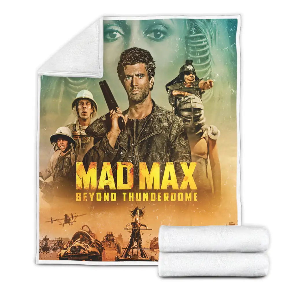 Mad Max Fury Road Movie Beyond Thunderdome Poster Fleece Blanket Gift For Wife Husband Besties