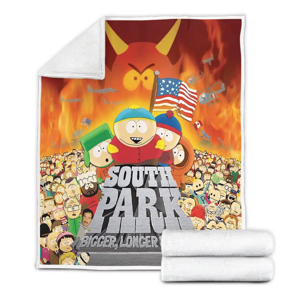 South Park The Movie Posters Fleece Blanket Gift For Birthday Halloween Christmas Thanksgiving
