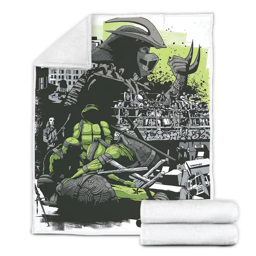 Teenage Mutant Ninja Turtles Fleece Blanket Gift For Birthday Halloween Christmas Thanksgiving