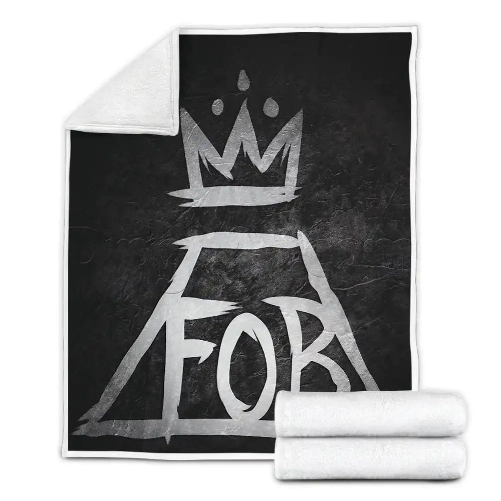 Fall Out Boy Album Cover Fob Fleece Blanket Gift For Birthday Halloween Christmas Thanksgiving
