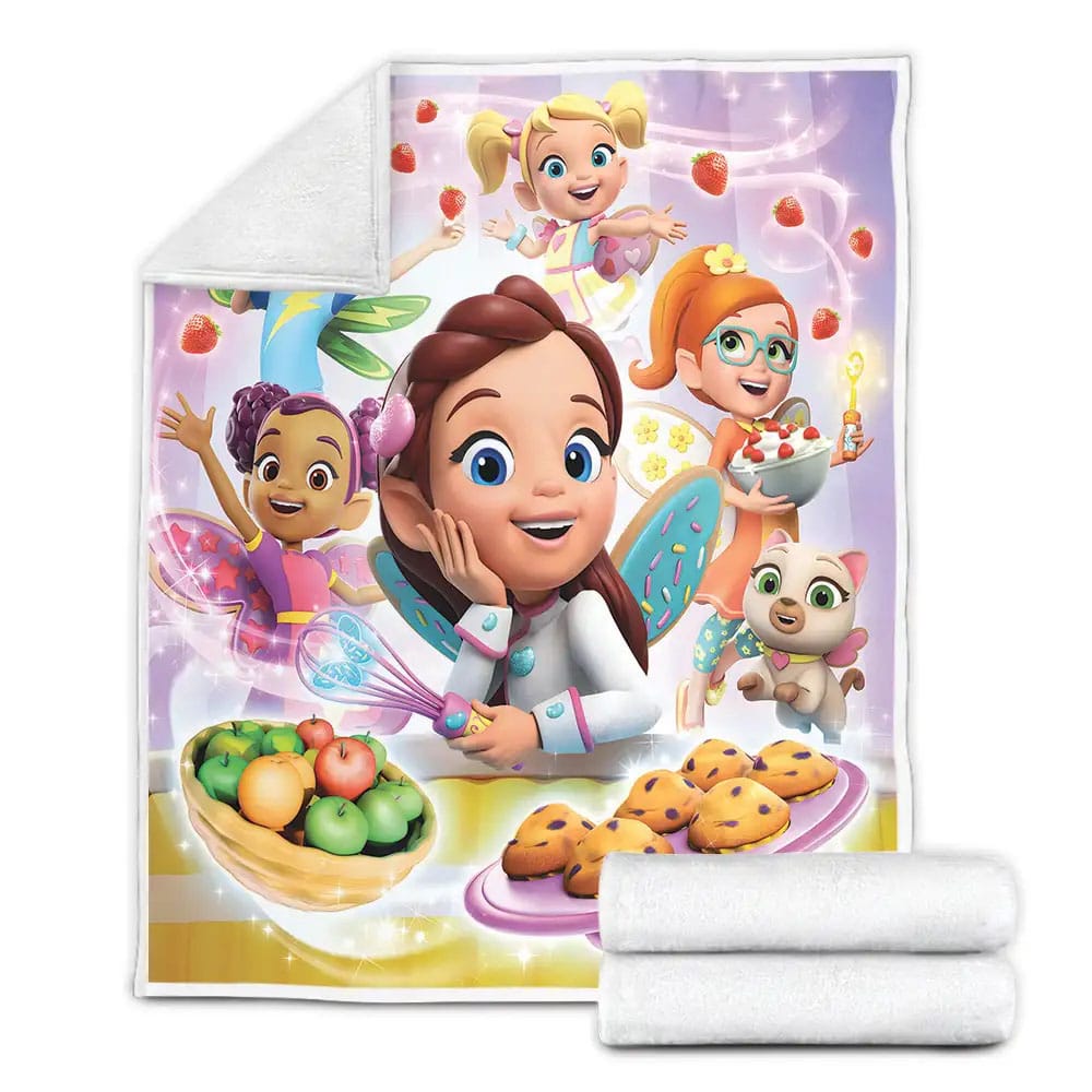 Butterbeans Cafe Lets Get Cooking Fleece Blanket Gift For Christmas Thanksgiving Halloween