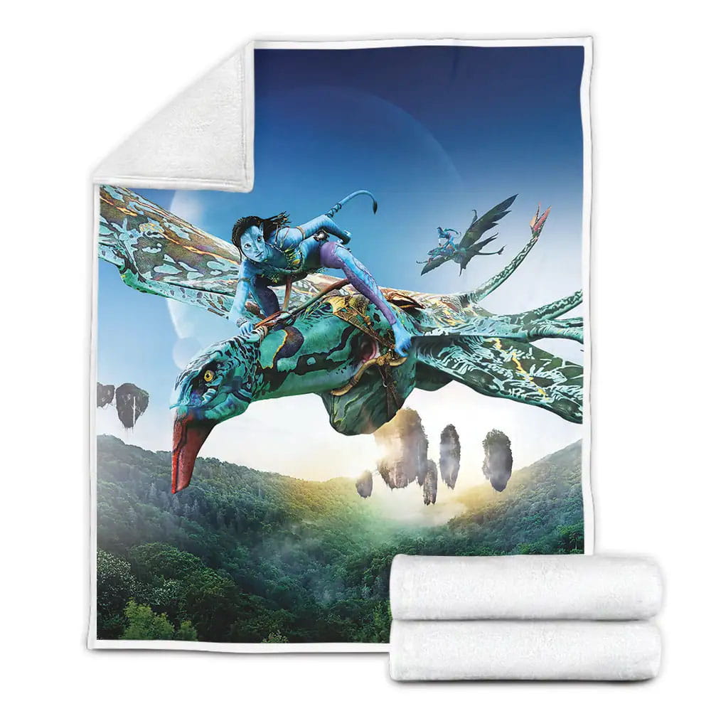 Avatar 2 Movie Trailer Scene Fleece Blanket Gift For Birthday Halloween Christmas Thanksgiving