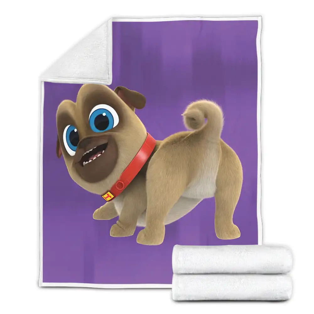 Puppy Dog Pals Rolly Portrait Fleece Blanket Gift For Birthday Halloween Christmas Thanksgiving