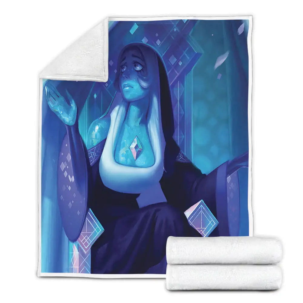 Steven Universe Blue Diamond Artwork Fleece Blanket Gift For Christmas Thanksgiving Halloween