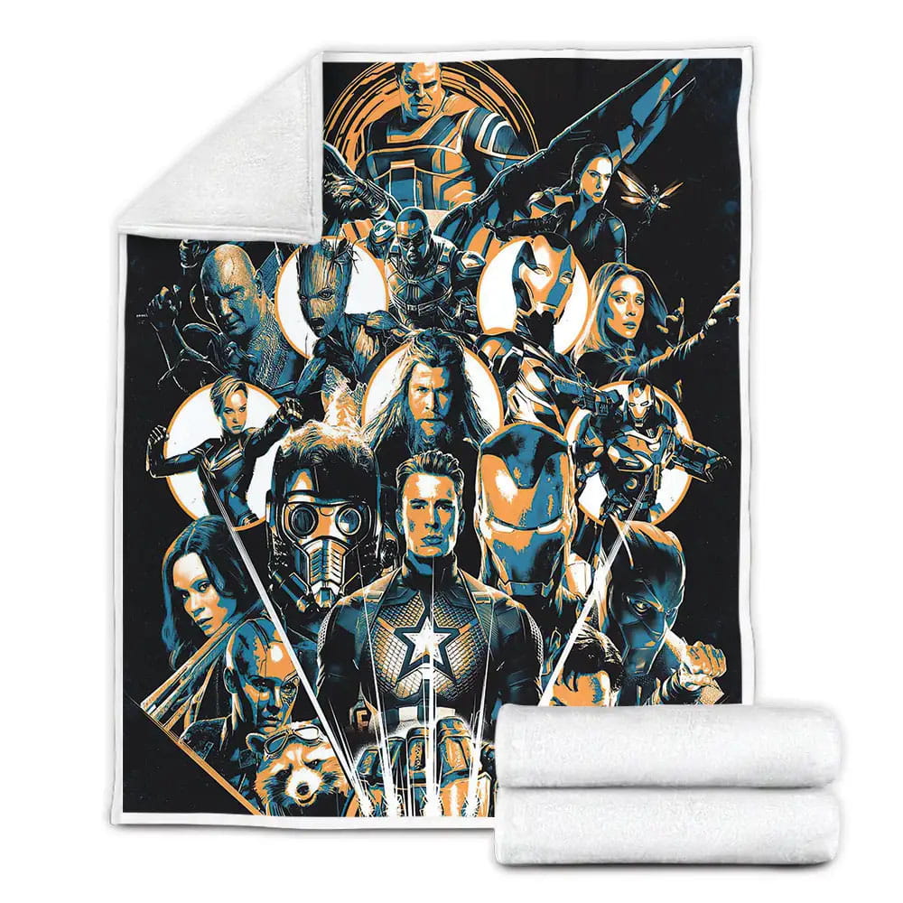 Marvel Cinematic Universe All In One Fleece Blanket Gift For Christmas Thanksgiving Halloween