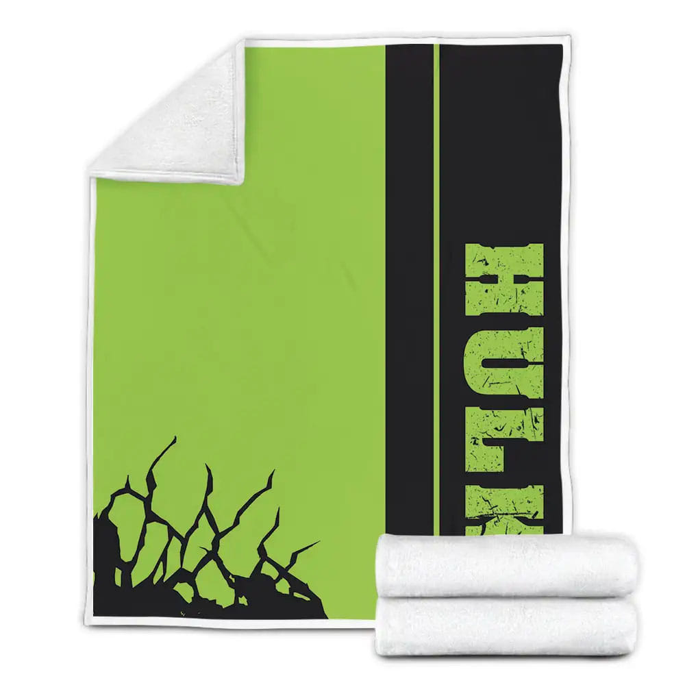 Incredible Hulk Iconic Colors Fleece Blanket Gift For Birthday Halloween Christmas Thanksgiving