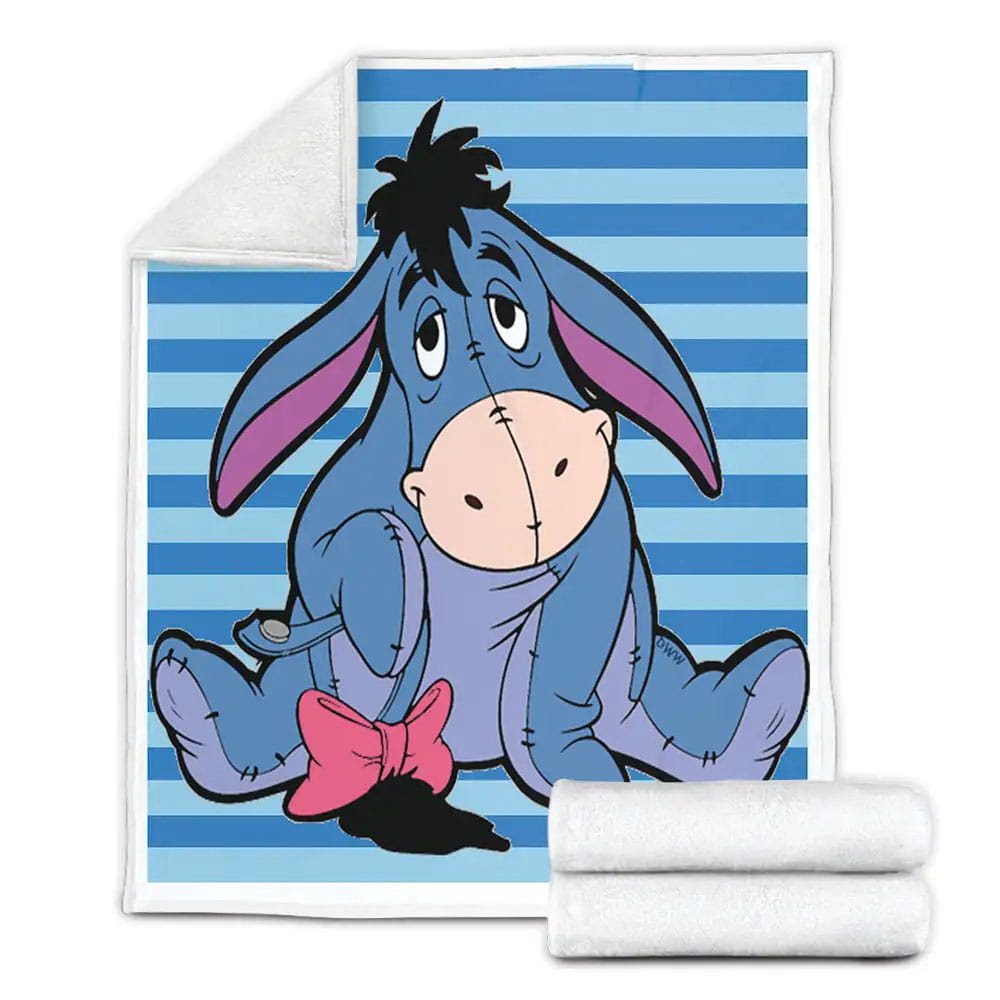 Eeyore Winnie The Pooh Disney Fleece Blanket Gift For Birthday Halloween Christmas Thanksgiving