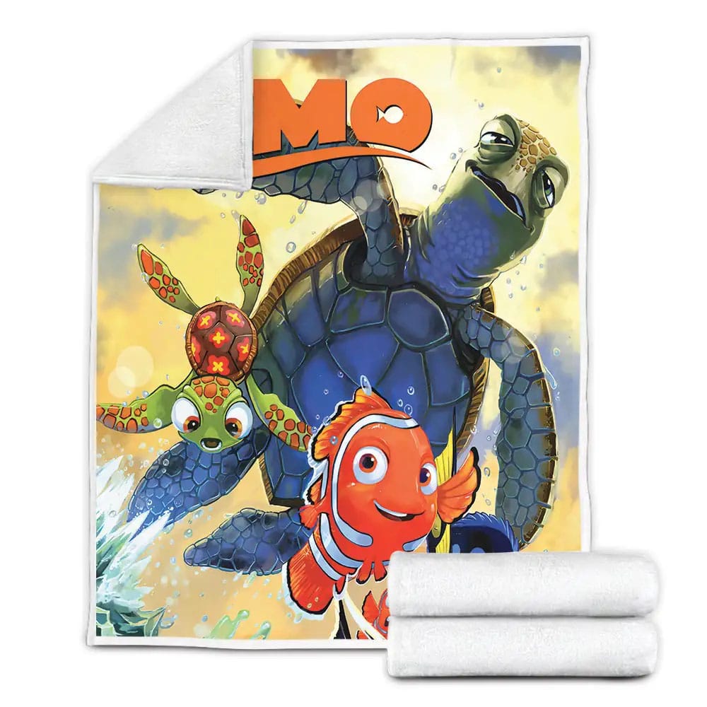 Finding Nemo Characters In Comic Art Fleece Blanket Gift For Christmas Thanksgiving Halloween