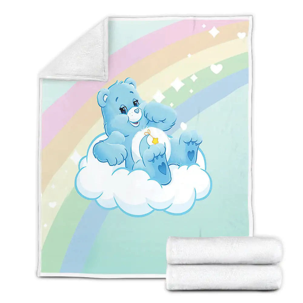 Care Bears Bedtime Bear On The Cloud Fleece Blanket Gift For Christmas Thanksgiving Halloween