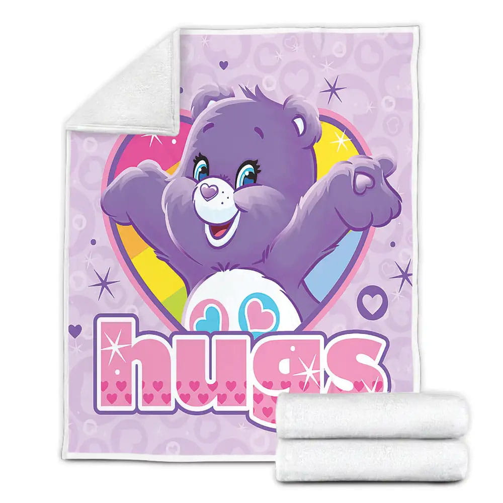 Care Bear Lollipop Share Bear Fleece Blanket Gift For Birthday Halloween Christmas Thanksgiving