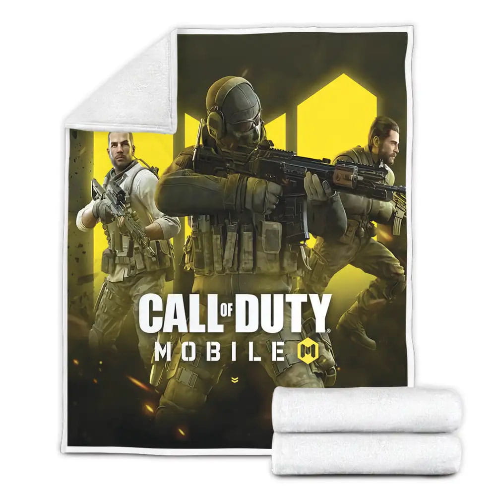 Call Of Duty Skull Mask Mobile Game Fleece Blanket Gift For Christmas Thanksgiving Halloween