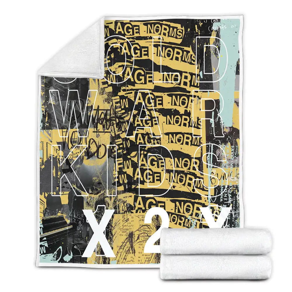 Cold War Kids Music X2x Album Fleece Blanket Gift For Birthday Halloween Christmas Thanksgiving