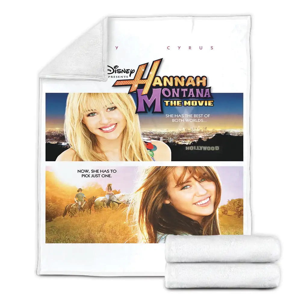 Disney Movies Hannah Montana The Movie 2009 D 3D Customized Fleece Blanket Perfect 