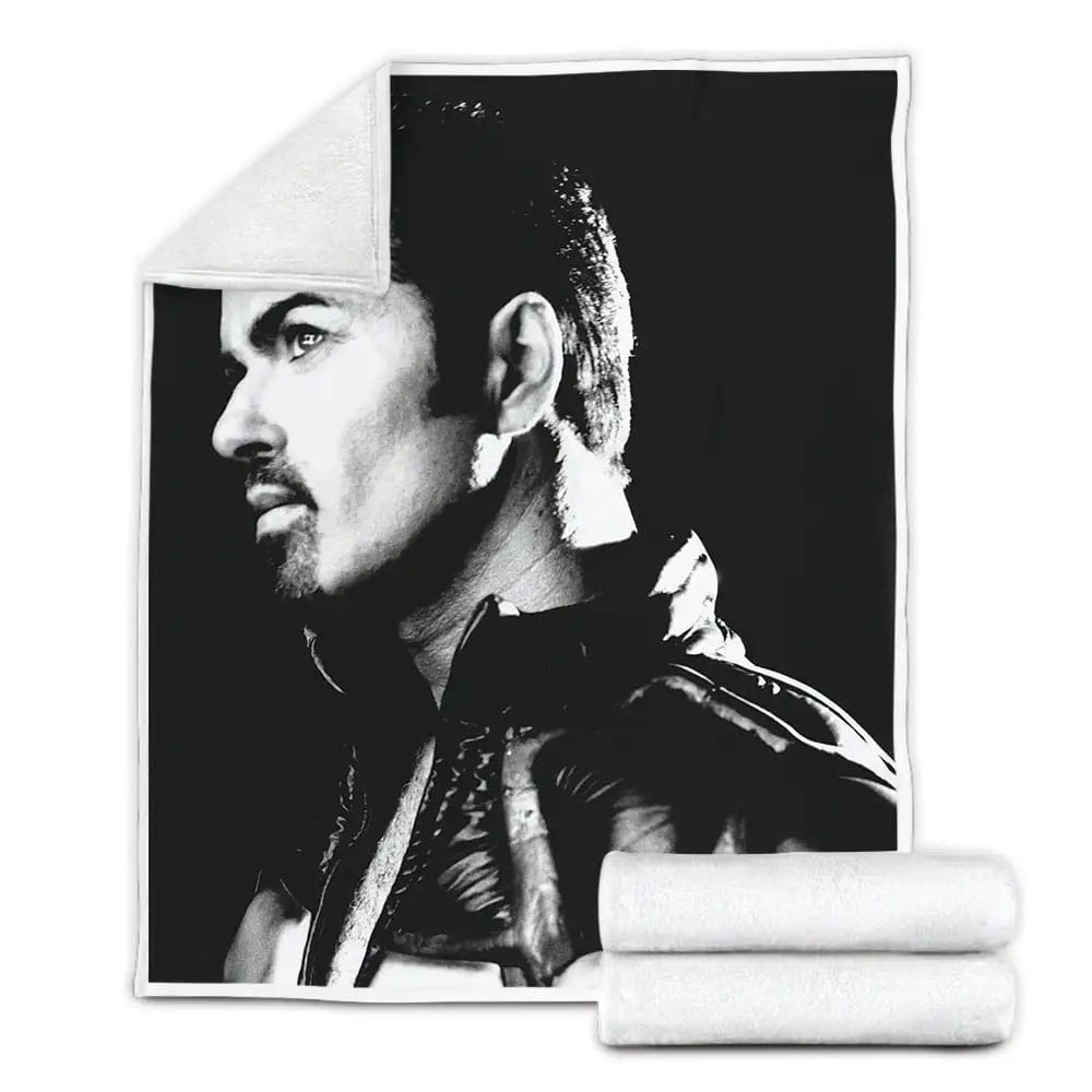 Musical Artists 80s George Michael 3D Fleece Blanket Gift For Christmas Thanksgiving Halloween