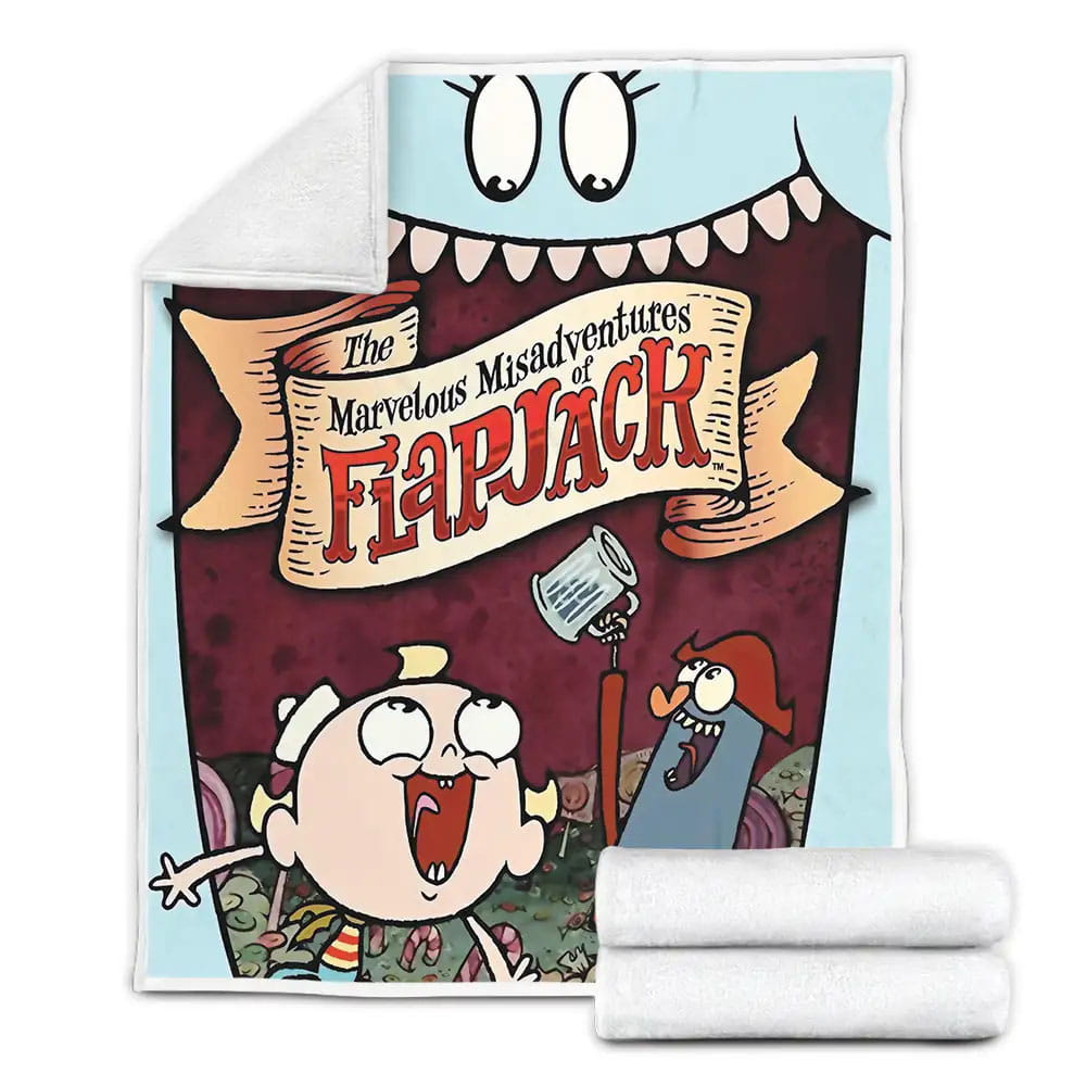 The Marvelous Misadventures Of Flapjack Vol 1 Poster Fleece Blanket Gift For Wife Husband Besties