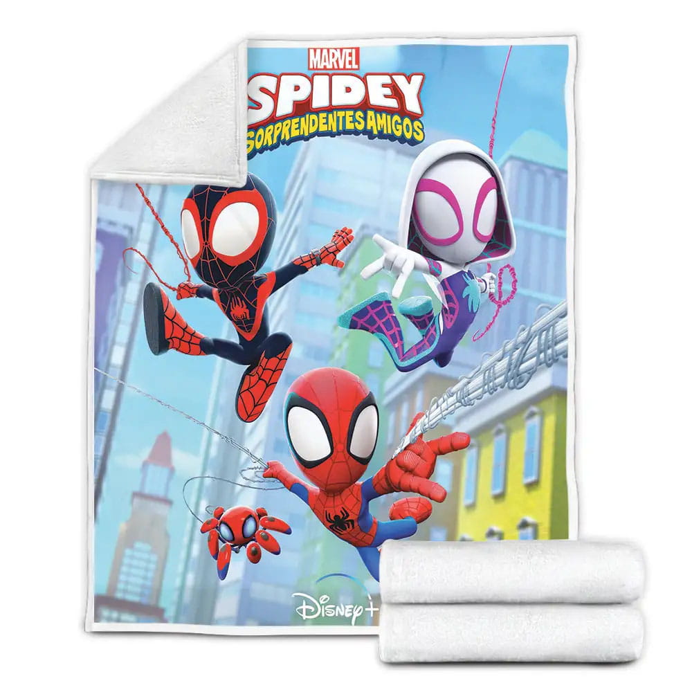 Spidey And His Amazing Friends Fleece Blanket Gift For Birthday Halloween Christmas Thanksgiving