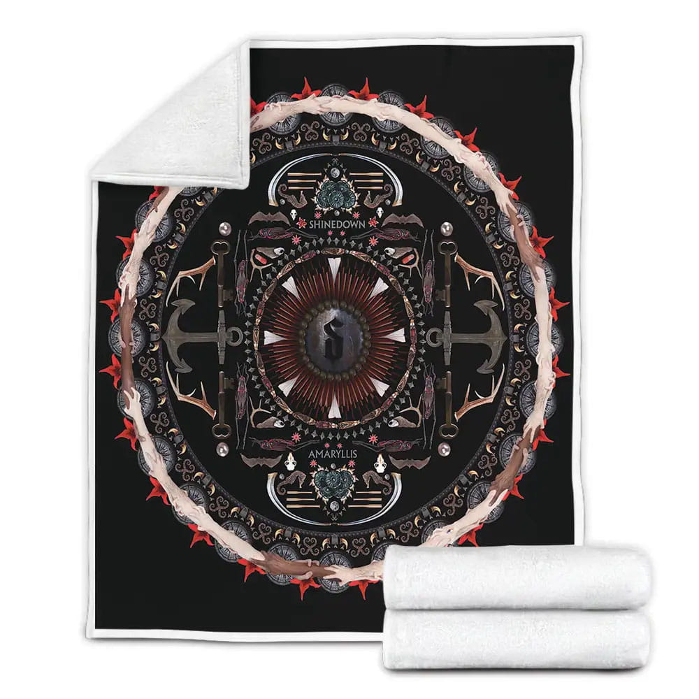 Shinedown Photo Cover Album Amaryllis Fleece Blanket Gift For Christmas Thanksgiving Halloween