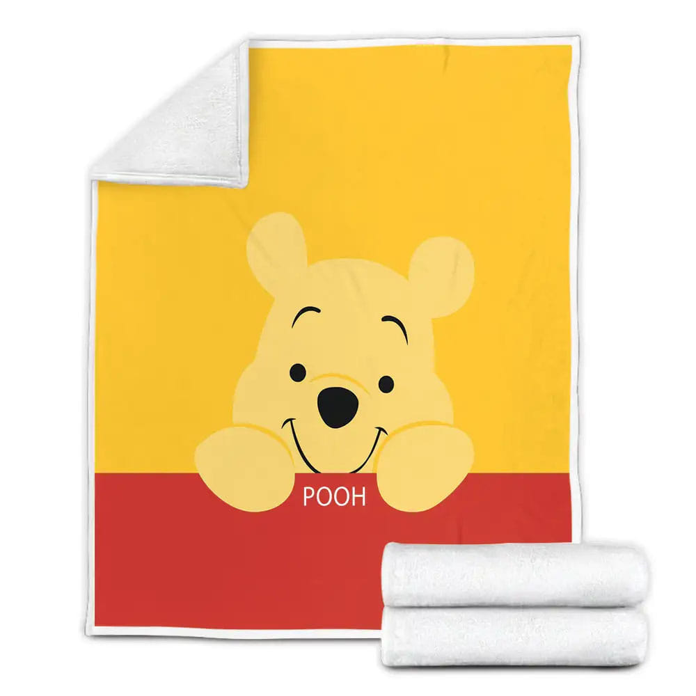 Disney Winnie The Pooh In Cute Fleece Blanket Gift For Birthday Halloween Christmas Thanksgiving