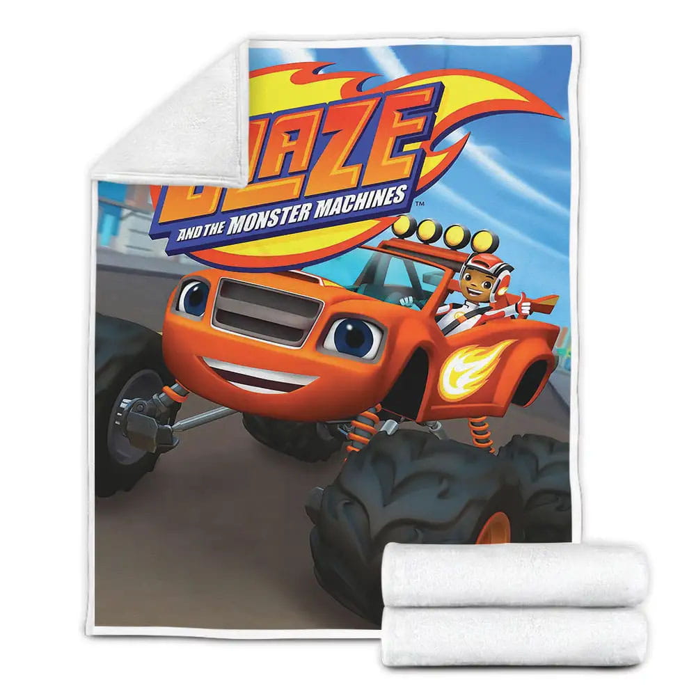 Blaze And The Monster Machines Fleece Blanket Gift For Birthday Halloween Christmas Thanksgiving