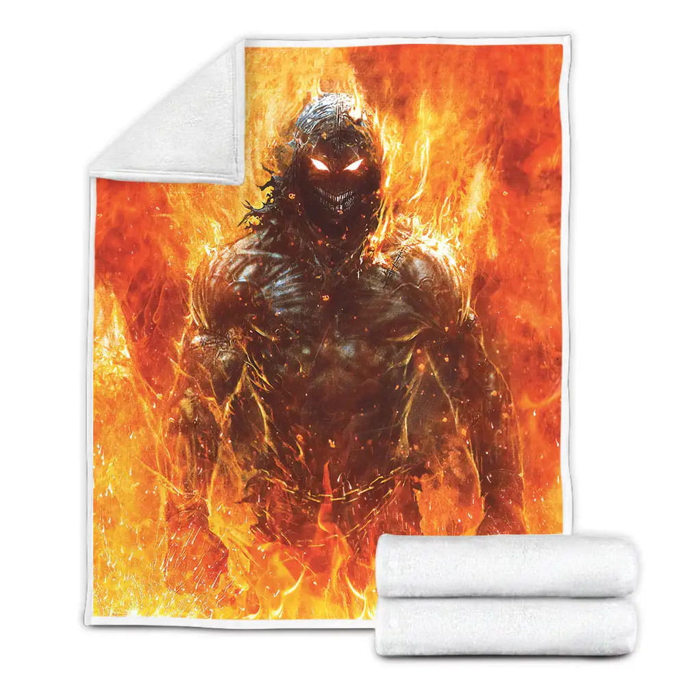 Disturbed Into The Fire Album Fleece Blanket Gift For Birthday Halloween Christmas Thanksgiving