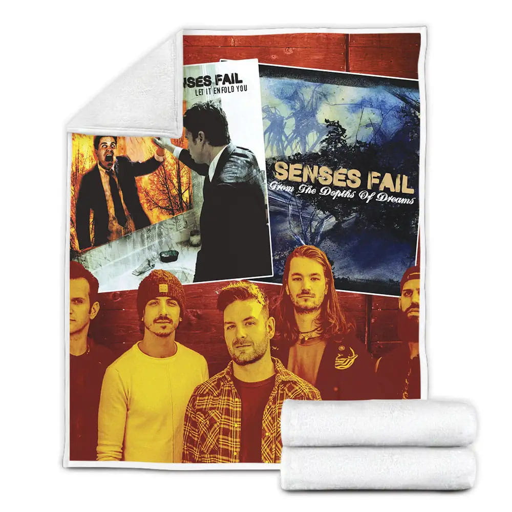 Full Album Riot Fest 2019 Senses Fail Fleece Blanket Gift For Christmas Thanksgiving Halloween